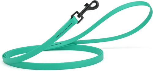 Miniatura 70 de Dogline Biothane - Correa impermeable para perro, correa de nailon tejido con revestimiento fuerte, con herrajes negros, a prueba de olores, fácil