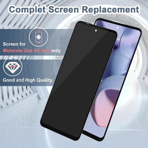 Miniatura 2 de Reemplazo de pantalla para Motorola Moto G 5G/Moto One 5G Ace XT2113 XT2113-3 XT2113-5 6.7 "Pantalla LCD táctil digitalizador Asamblea