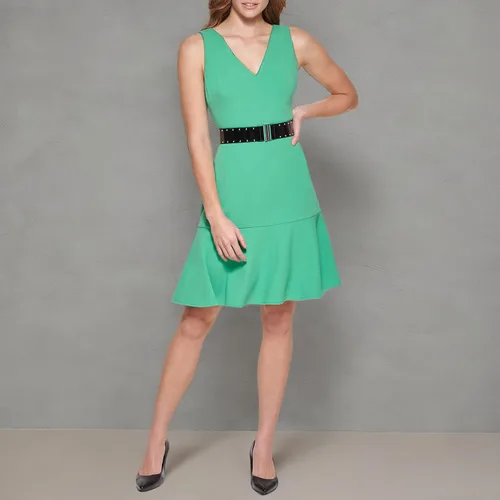 Miniatura 5 de Vestido de tubo con volantes de crepé para mujer