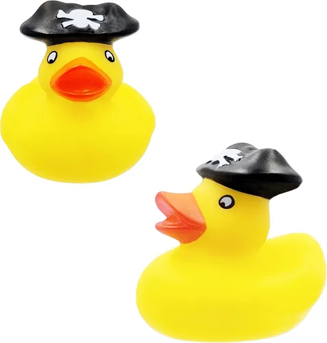 Miniatura 5 de Juguete de pato de goma pirata de San Patricio, paquete de 6 patos para niños, proyectos de cumpleaños de baño, regalos para baby showers, aula