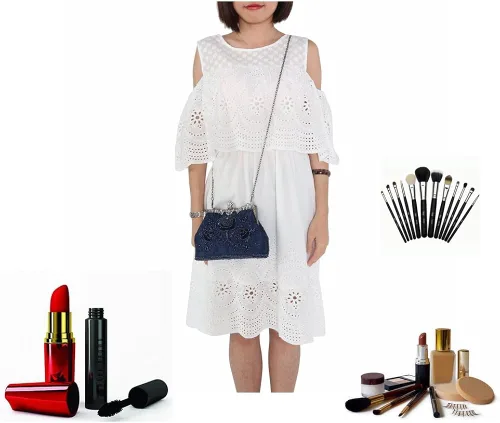 Miniatura 6 de UBORSE Bolso de noche con lentejuelas bordadas para mujer grande para boda fiesta estilo vintage