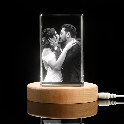 Miniatura 3 de Foto de cristal 3D personalizada grabada dentro del cristal con tu propia imagen, regalo de cubo de fotos de vidrio 3D, regalo único para el día