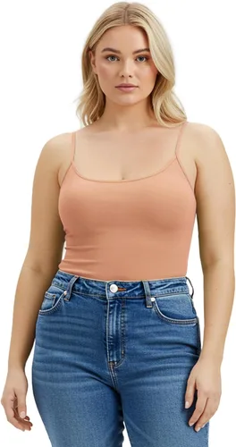 Miniatura 254 de Emmalise Camisola larga casual básica para mujer, con tirantes ajustables, top en capas