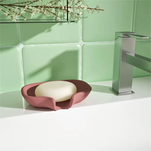 Miniatura 2 de Molde de silicona para jabonera de hormigón con drenaje, soporte de jabón de cemento para ducha/baño, herramientas de fabricación de bandejas