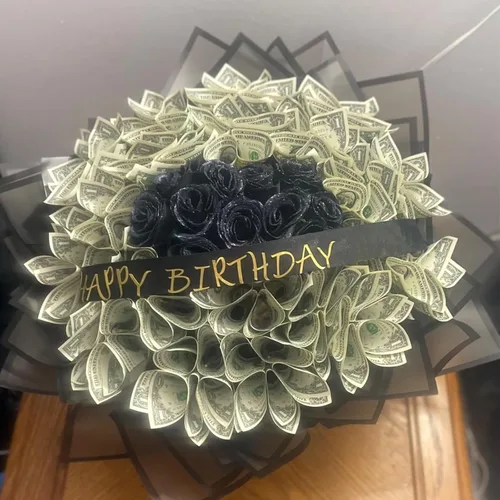 Miniatura 7 de VOWOVOSDAY 20 piezas de papel de regalo de flores, papel de regalo de ramo de flores para el día de San Valentín, suministros de ramo