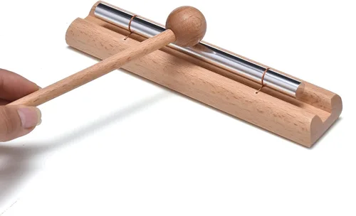 Miniatura 3 de Solo Chime - Instrumento de percusión musical con mazo para meditación, uso en el aula y terapia de sonido