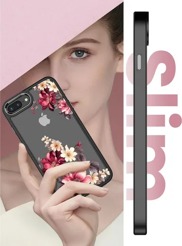Miniatura 5 de Dretal Funda para iPhone 8 Plus, iPhone 7 Plus y 6 Plus, grado militar, probada contra caídas, parte trasera dura y borde suave, funda protectora