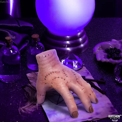 Miniatura 5 de KatchOn, Wednesday Thing Hand Addams Family – Mano grande de Wednesday Addams Thing Hand Accesorio de mano para decoraciones de Halloween