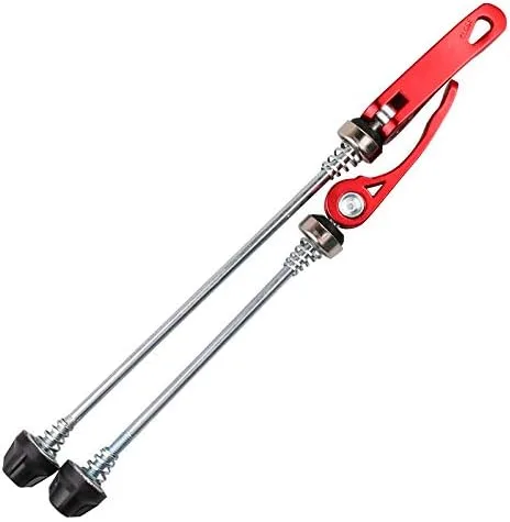 Miniatura 2 de Road Mountain Bicicleta MTB Rueda Buje Delantero y Trasero QR Quick Release Pinchos Clip Palanca Eje 145/7.283 in, Par, Múltiples Opciones