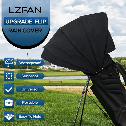Miniatura 2 de Funda para bolsa de golf, protector para palos de golf, cubiertas impermeables para lluvia y polvo, fácil acceso para bolsa de golf, cubierta