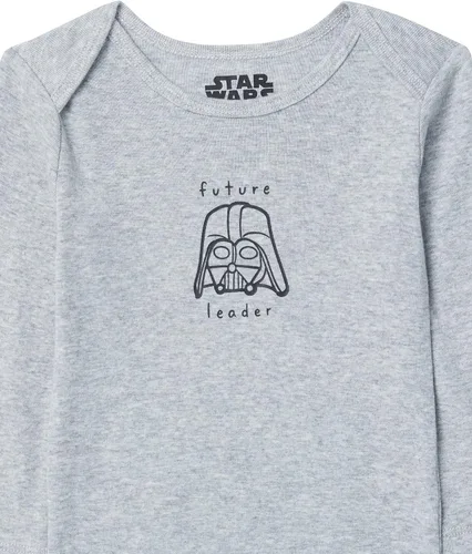 Miniatura 3 de Tienda Essentials Disney Marvel Star Wars Unisex Babies' Long-Sleeve Bodysuits, Pack of 5