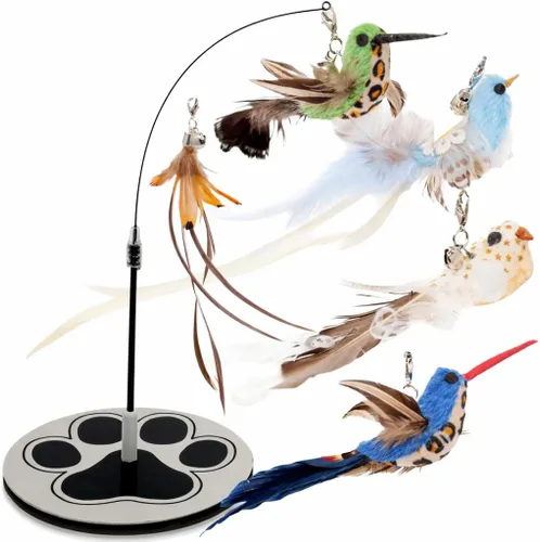 Miniatura 11 de 9 piezas Juguetes interactivos para gatos de interior Juguetes para gatos de interior con ventosa Juguetes para gatos de interior para caza de Base