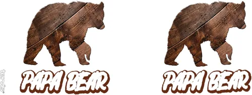 Miniatura 2 de Tervis Vaso aislado de doble pared Papa Bear hecho en Estados Unidos mantiene las bebidas frías y calientes, 16 onzas, taza, transparente