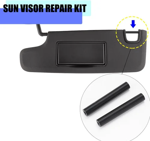 Miniatura 2 de Kit de reparación de visera solar, 4 tubos de reparación de ABS para Jeep Wrangler JK JKU (07-17) parasol lateral del conductor y del pasajero