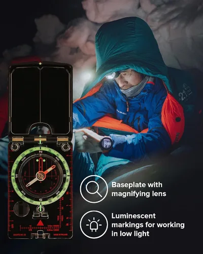 Miniatura 17 de SUUNTO Brújula MC-2: Brújula de primera línea para profesionales y excursionistas serios