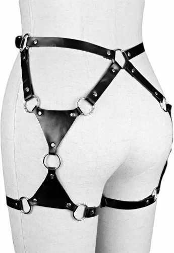 Miniatura 7 de CHIRCOLS Punk Leather Body Belt Suspenders Lingerie Gothic Garter Belts