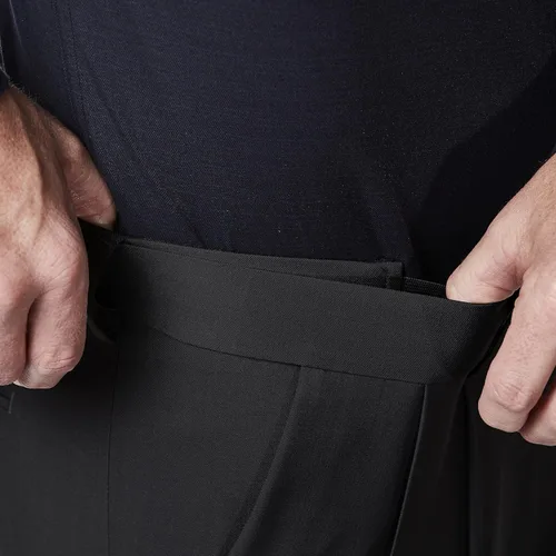 Miniatura 4 de Haggar Pantalón de vestir para hombre de primera calidad y ajuste clásico plisado en la parte delantera (tallas regulares y grandes y altas)