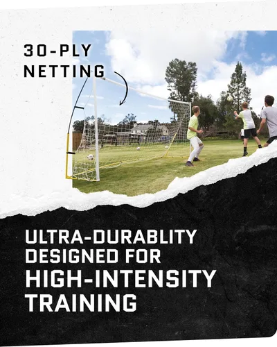 Miniatura 7 de Portería de fútbol SKLZ Quickster - Portería portátil para el patio trasero y el campo - Marco resistente Tension-Tite y red de 2 capas de calibre