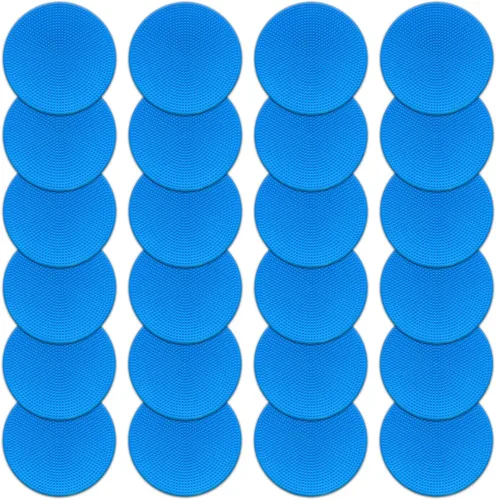 Miniatura 20 de Marcadores de punto de polietileno de 4 pulgadas/9 pulgadas, de goma antideslizante, marcadores de agilidad de conos de campo plano, puntos de suelo