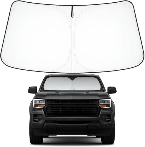 Miniatura 70 de Proadsy Parasol para parabrisas actualizado 2025, ajuste personalizado Dodge RAM 1500 2Dr 2019-2024 2025, 4 capas, plegable, protector de parasol