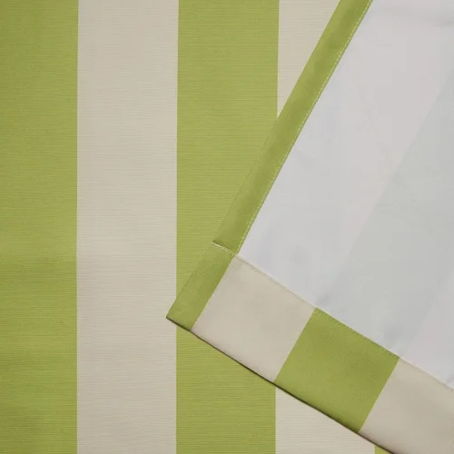 Miniatura 4 de Exclusive Home Canopy Stripe - Panel de cortina con ojales superior a rayas para interiores/exteriores, 54"x84", Kiwi / Sand, Juego de 2 Kiwi / Arena