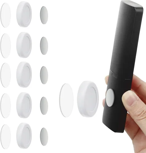 Miniatura 9 de WALLFID Paquete de 5 soportes magnéticos N52 para control remoto de montaje en pared, sin agujeros, organizador de carga de teléfono, contenedores