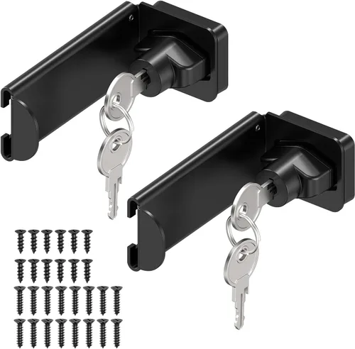 Miniatura 13 de Cerraduras de puerta de ángulo recto de 90 grados, pestillo deslizante grueso de 3.3 pulgadas para apertura interior, armario, cobertizo/puerta