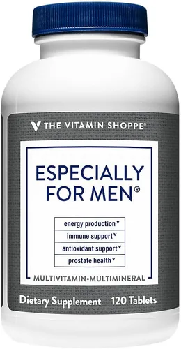 The Vitamin Shoppe Multivitamínico para hombres - Completo diario con vitaminas y minerales esenciales para la salud de los hombres (120 tabletas)
