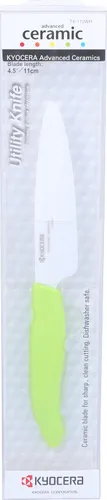 Miniatura 15 de Kyocera Ceramic Revolution - Cuchillo utilitario de 4.5 pulgadas, mango naranja, hoja blanca