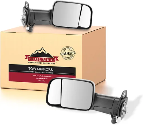 Miniatura 21 de Trail Ridge Juego de espejos de remolque de 2 piezas para el lado del conductor y del pasajero compatible con Ford F-150 FO1320479 FO1321479