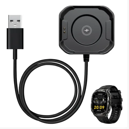 Cargador USB Carbinox Compatible para Reloj Inteligente Carbinox - Velocidad de Carga Rápida, Diseño Elegante, Funcionalidad Confiable (Carbinox