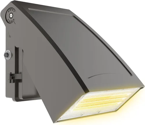 HYPERLITE Paquete de pared LED: 40W 3000K Luces de pared LED al aire libre con fotocélula del anochecer al amanecer, 5200lm ETL Listado Paquetes de