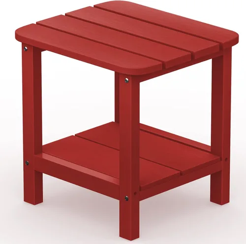 Miniatura 34 de SERWALL Mesa auxiliar Double Adirondack, Mesa auxiliar de forma rectangular, Negra