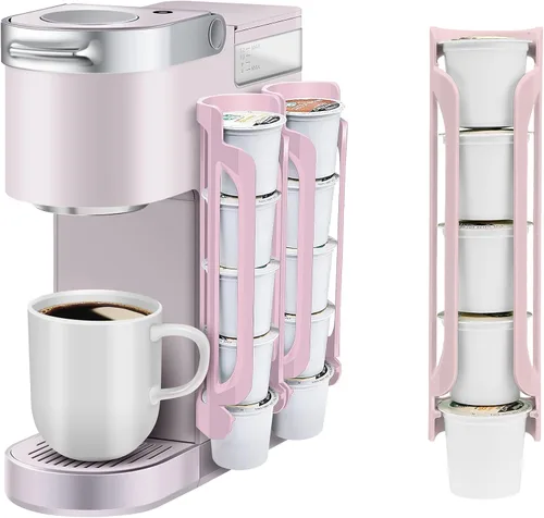 Miniatura 12 de Soporte para tazas K para Keurig: soportes para cápsulas de café para mostrador de espacio pequeño, soportes para Kcup para montaje en pared