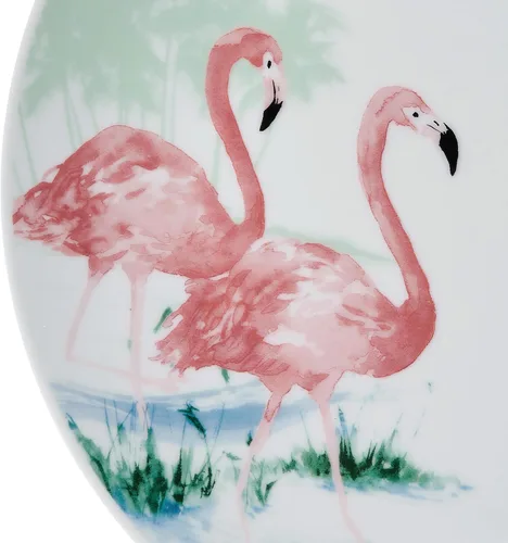 Miniatura 3 de Studio Nova Flamingo Haven Tropical juego de vajilla de 12 piezas, platos y cuencos, para 4 comensales