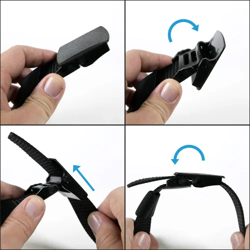 Miniatura 6 de Cinturón táctico de nailon para hombres, ajustable, casual, resistente al aire libre, con hebilla de plástico duradera