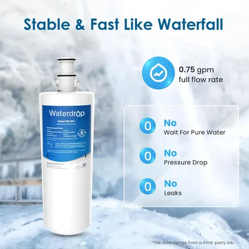 Miniatura 5 de Waterdrop 3US-AF01 Filtro de agua para fregadero, repuesto para Filtrete Standard 3US-AF01, 3US-AS01, Aqua-Pure AP Easy C-CS-FF, Whirlpool WHCF-SRC