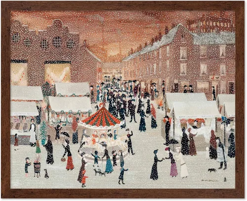 Miniatura 41 de Poster Master Impresión de pintura vintage de árbol de Navidad, póster retro de vacaciones, arte de invierno, diseño abstracto melancólico de pared