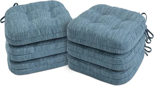 Miniatura 25 de Shinnwa Juego de 2 cojines para silla de comedor, cojines para silla de cocina de espuma viscoelástica de doble capa, almohadillas de asiento