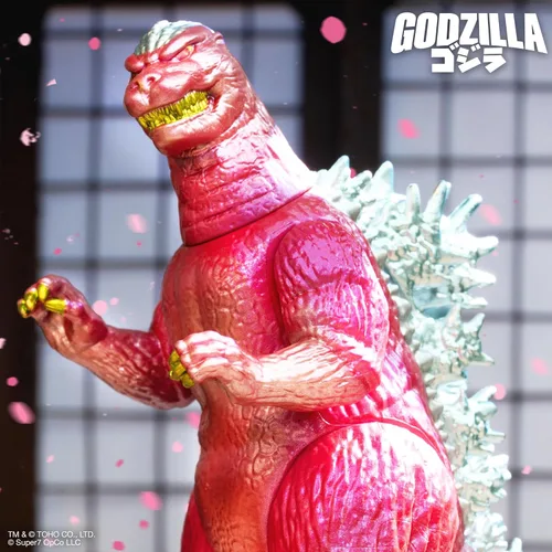 Miniatura 5 de Super7 Figura de reacción Toho Godzilla '89 (Festival de flor de cerezo) – Figura de acción de Toho Godzilla de 3.75 pulgadas – Coleccionables
