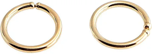 Miniatura 84 de Aretes de aro dorados y plateados para cartílago, nariz, tabique, oreja, hélix, tragus, joyería para mujer, hipoalergénicos, pequeños aros