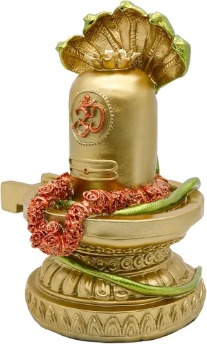 Miniatura 7 de alikiki Dios hindú Shiva Lingam Estatua - India Templo Mandir Murti Señor Ídolo Templo indio Pooja Artículo Puja Escultura Religiosa Diwali Regalos