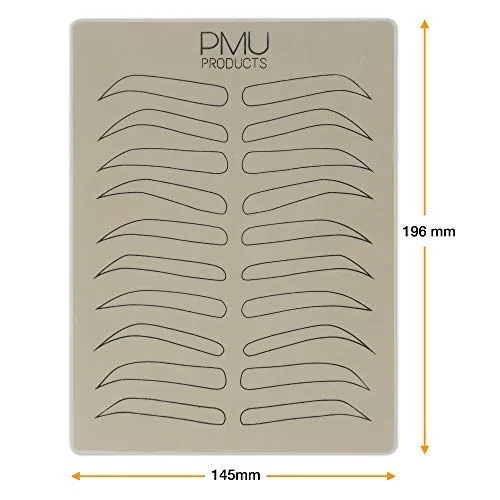 Miniatura 3 de Cosmopolitan Pack Piel de práctica de microblading de doble cara Látex profesional realista para tatuajes Variedad especial de diseños