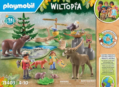 Miniatura 5 de PLAYMOBIL Wiltopia 71403 Excursión a los Animales de América, Juguetes Sostenibles, desde 4 años