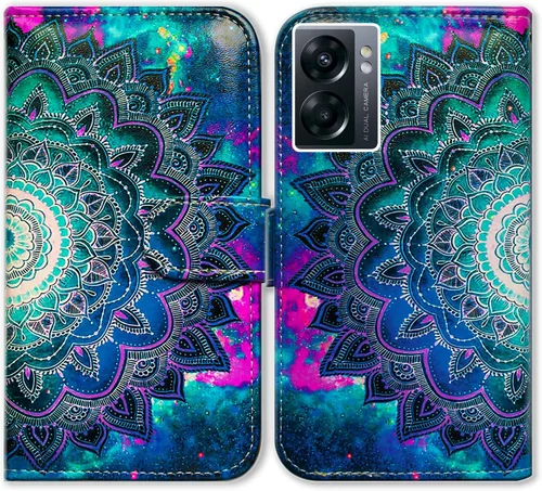 Miniatura 17 de Bcov Funda para OnePlus Nord N300 5G, diseño de pájaro negro y verde con tapa para teléfono con ranura para tarjeta y soporte para OnePlus Nord N300