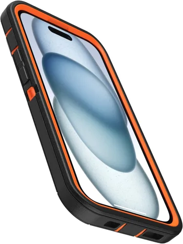 Miniatura 5 de OtterBox Funda para iPhone 15, iPhone 14 y iPhone 13 Defender Series, Realtree Edge (naranja Blaze/Negro/borde RT), resistente y duradera