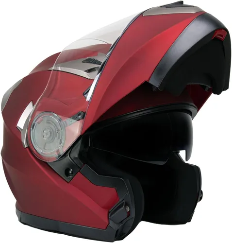 Miniatura 26 de Milwaukee Helmets Avanzados cascos modulares de motocicleta de cara completa para motorista con visera desplegable - XS