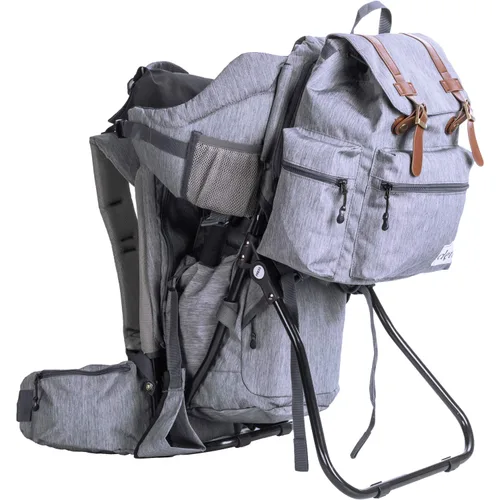 Miniatura 8 de ClevrPlus Urban Explorer - Mochila para bebé, color gris jaspeado