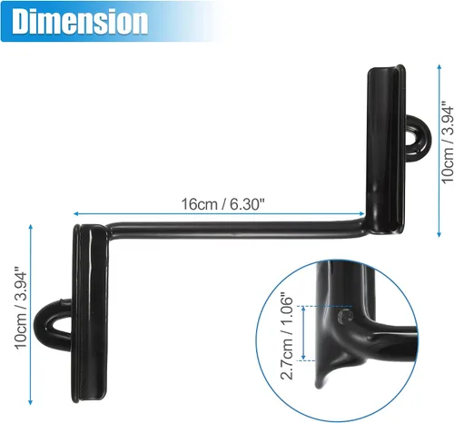 Miniatura 3 de X AUTOHAUX Soporte de retención de batería para Jeep Cherokee 1998-2001 para Jeep Wagoneer 1985-1990 55010722 Kit de retención de batería