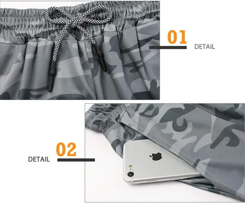 Miniatura 5 de Surenow - Pantalones cortos de correr para hombre, pantalones cortos 2 en 1 para entrenamiento, de 7 pulgadas, para yoga, deportes al aire libre